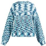 myMo gebreide trui dames 12425321, Blauw meerkleurig, M/L