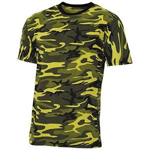 MFH - US T-shirt - Geel Camo - Korte Mouwen - 145 g/m²
