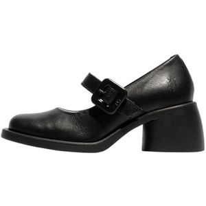 Fly London Huvi044fly Mary Jane Flat voor dames, Zwart, 40 EU