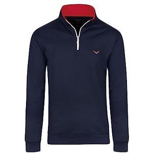 Trigema Sweatshirt voor heren, blauw (navy 046), XL