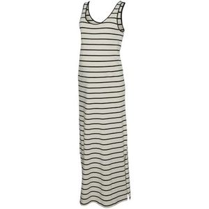 MAMALICIOUS Mleva Yd Sl JRS Maxi Dress A. Noos maxi-jurk voor dames, French Oak/Stripes: yd Black, S