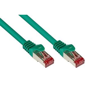 Good Connections Cat. 6 Ethernet LAN-patchkabel met rasterbescherming RNS, S/FTP, PiMF, PVC, 250 Mhz, Gigabit geschikt (10/100/1000-Base-T Ethernet netwerk), voor patchvelden, patchpanelen, switch,