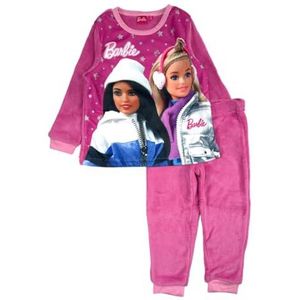 Disney Pyjama voor meisjes, knuffelige en comfortabele kleding voor zachte nachten, Minnie design, Paars, 4 Jaren