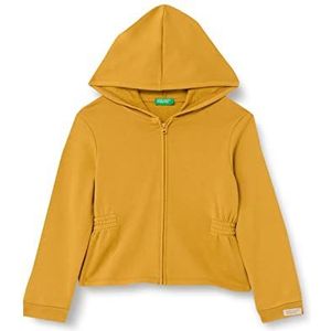 United Colors of Benetton Gebreid vest voor meisjes en tieners, gele mosterd 0p6, 4 Jaar