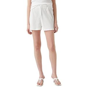 Koton Shorts met elastische taille voor dames, wit (000), L