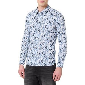 Teddy Smith C- Axel ML Herenoverhemd, wit/bloemen, S