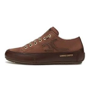 Candice Cooper Rock CC Tamponato Calf/Velvet Suede Dark Brown, veterschoenen voor dames, 34 EU, donkerbruin, 34 EU