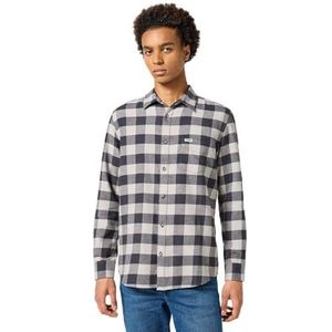 Wrangler 1 x shirt voor heren, grijs, 4XL