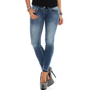 Herrlicher Dames Touch Cropped Slim Jeans, Blauw (blauw 666), 30 NL
