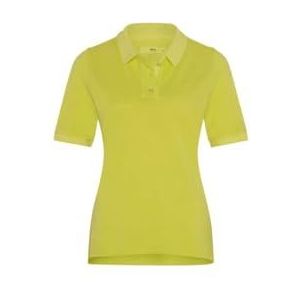 BRAX Style Cleo poloshirt voor dames, piqué, effen T-shirt, Cyber Lime, 44