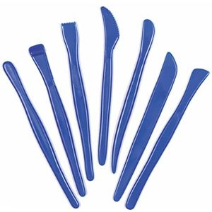 Baker Ross AC443 modelleergereedschap van plastic (14 stuks), blauw