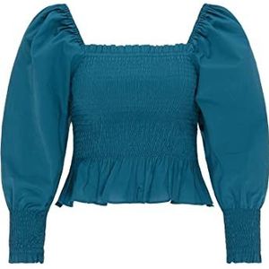 swirlie Damesblouse 77134280, petrol, M, petrol, M