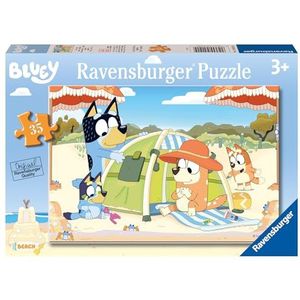 Ravensburger - Bluey-puzzel, 3 jaar of ouder, kinderpuzzel 3 jaar, kinderpuzzel, Ravensburger puzzel, cadeau voor jongens van 3 jaar of meisjes, 35 delen