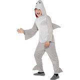 Shark Costume, grijs, M (7-9 jaar)