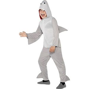 Shark Costume, grijs, M (7-9 jaar)