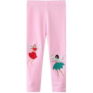 CM-Kid Leggings voor vrouwen, casual, voor kinderen, bedrukt, 2-7 jaar, Roze-4, 3 Jaren