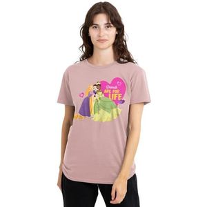 Disney prinses Valentijnsdag vrienden zijn voor het leven dames T-shirt, roze, klein, roze, S