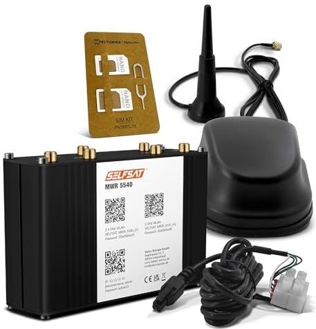 SELFSAT - MWR 5540 - WLAN-router - Zwart - Tot 2,6 Gbps - Inclusief 5G Antenne