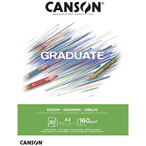 Canson Graduate tekenblok A3 30H fijn 160 g natuurlijk wit