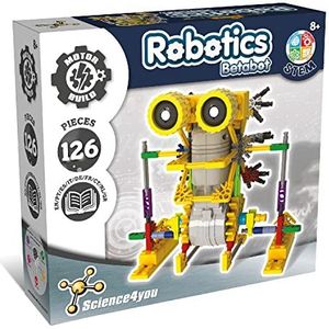 Science4you - Robotics Betabot - Robotica Kit voor Kinderen met 126 Stuks, Bouw je Robot Interactief, Constructies voor Kinderen, Robot om te Assembleren, Educatieve Spelletjes Kinderen 8-14 Jaar