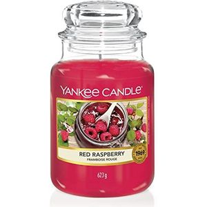Yankee Candle-geurkaars | Red Raspberry Large Jar | Brandduur: tot wel 150 uur