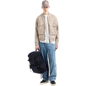Armani Exchange Heren Utitly Edge, lederen logo patch, patch zakken, casual broek, blauw, 33, blauw (light blue denim), 33