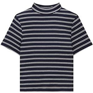 TOM TAILOR Meisjes 1037073 T-shirt, 31442-Navy Off White Stripe, 128, 31442 - Navy Off White Stripe, 128 cm