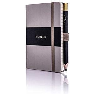 Castelli RQ21/25-639 Pocket Gevoerd Ruled Tucson Notebook - Taupe