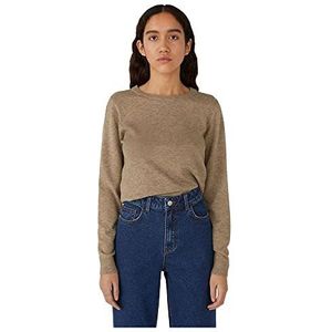 Object Objthess L/S O-Neck Knit Pullover Noos Gebreide trui voor dames, fossiel, L