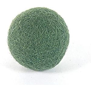 Wolvilt militaire groene bal diameter 10 mm. 50u.