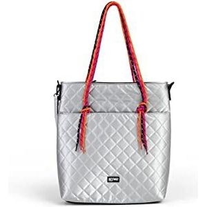 libbi Women's Shopper, Silver, zilver