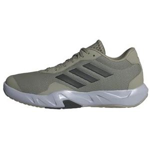 adidas heren Amplimove Trainer Gym Shoe, Silver Pebble/Core Black/Dash Grey, 45 1/3 EU