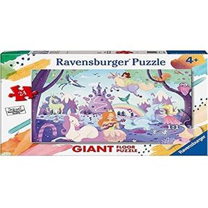Ravensburger - Puzzel Peppa Pig Club House, collectie 24 grote bodem, 24 delen, puzzel voor kinderen, aanbevolen leeftijd 3 jaar