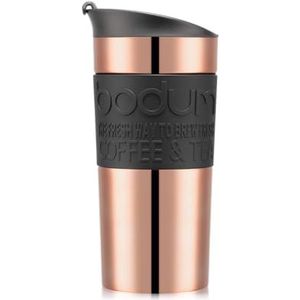 Bodum 11068-18S TRAVEL MUG vacuüm reisbeker, 0,35 l, klapdeksel, koper