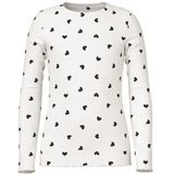 NAME IT Nkfvemma Glitter Ls Slim Top, cloud dancer, 134-140