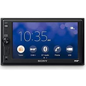 Sony XAV-AX1005 2DIN SintoMonitor (6,2 inch, met Bluetooth en Apple CarPlay) met DAB + ontvanger, Zwart