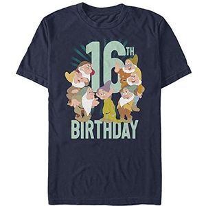 Disney Snow White And The Seven Dwarfs - Dwarves Sixteenth Bday Unisex Crew neck T-Shirt Navy blue M