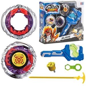 Infinity Nado Spinning Tops para Niños de Juguete de Metal, Battle Tops Spinning Top Launcher Toy Boys, Infinity Nado Spinning Tops Boys from 5 6 7 8 9 10 11 12 years, YW624502 Fiery Blade Game