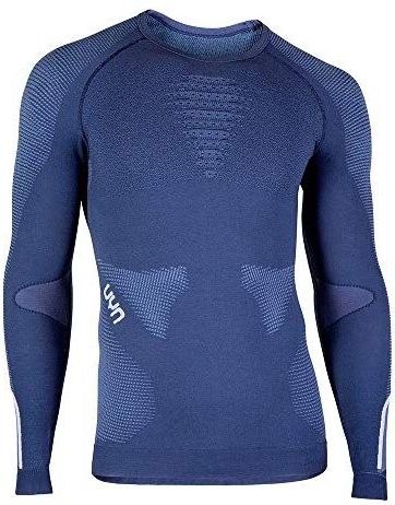 Ondershirt UYN Men Ambityon Long Sleeves Deep Blue Avio White 