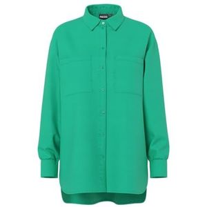 PIECES Pcmelia Ls Oversize Noos Shirt voor dames, simply green, M