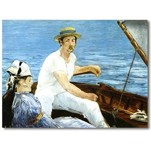 Decoratief schilderij: De boot - Eduard Manet 59 x 48 cm. Direct printen