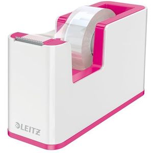 Leitz Plakbandhouder, Zware Basis Met Plakband, WOW, Wit/Metallic Roze