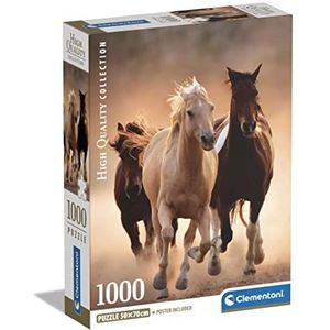 Puzzel Paarden (1000 Stukjes) - Clementoni High Quality Collection