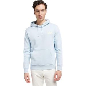 Lee Heren Core Hoodie Hooded Sweatshirt, lichtblauw, M