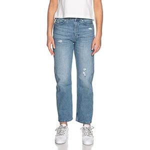 Calvin Klein Jeans Rechte jeans voor dames, Midden Blauw Dstr, 33W Kort