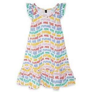 Tuc Tuc Girls-Happy Message jurk, wit, regular voor meisjes