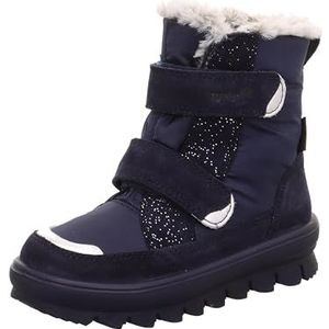 Superfit Mädchen FLAVIA warm gefütterte Gore-Tex Stiefel, BLAU/SILBER 8000