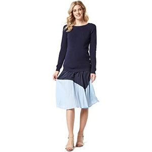 ESPRIT Maternity Damesrok WVN UTB zwangerschapsrok, meerkleurig (night blue 486), 38