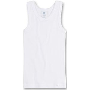 Sanetta Meisjeshemd W/O Sleeves Onderhemd, wit, 152