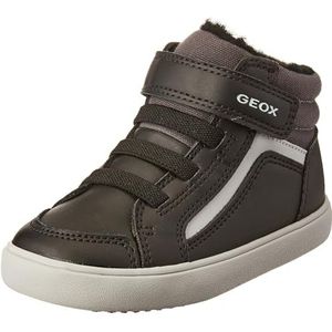 Geox Jongens B Gisli Boy F Sneakers, Black Dk Grey, 25 EU